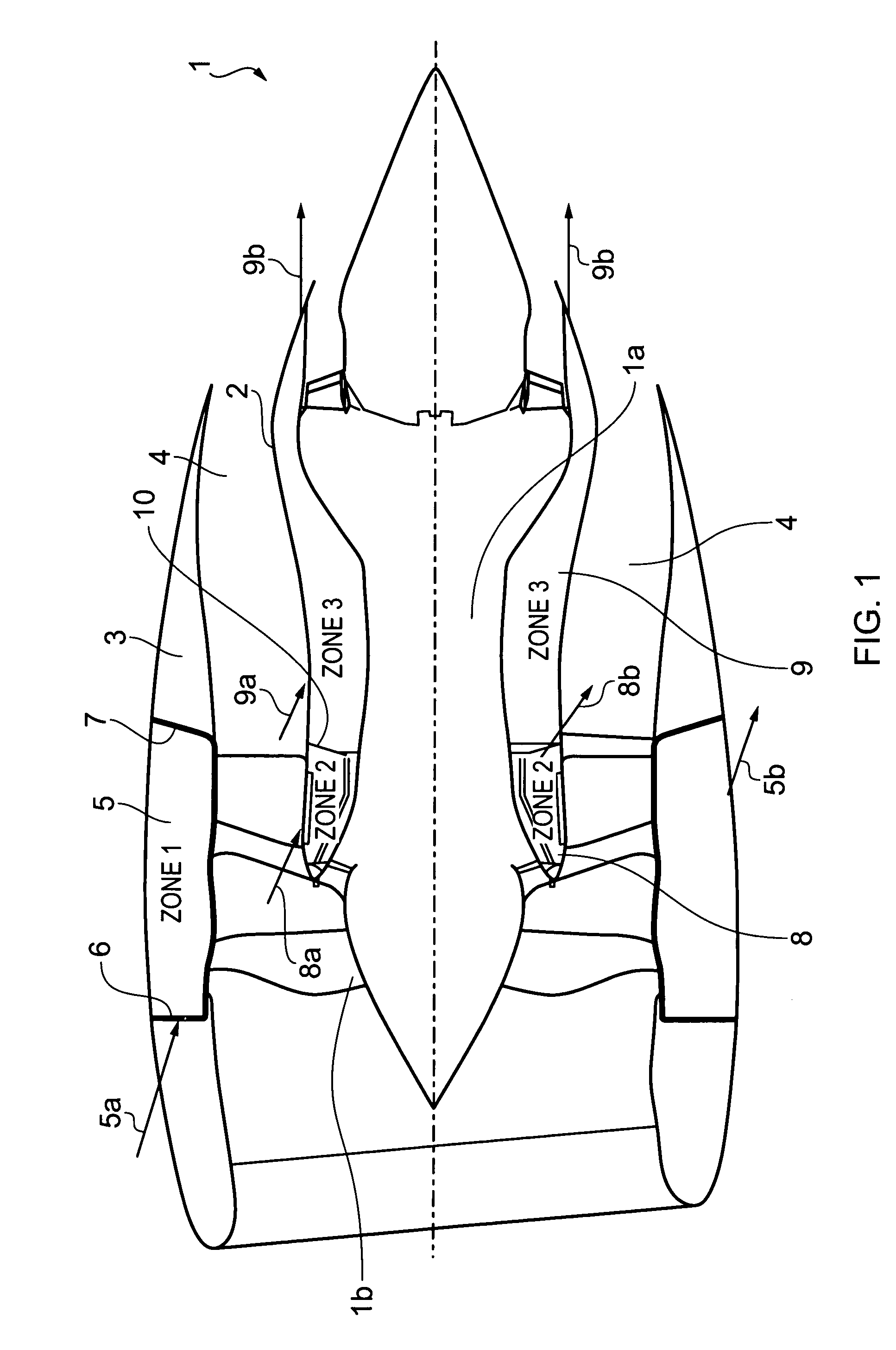 Method for detecting overpressure inside a compartment associated with a gas turbine nacelle