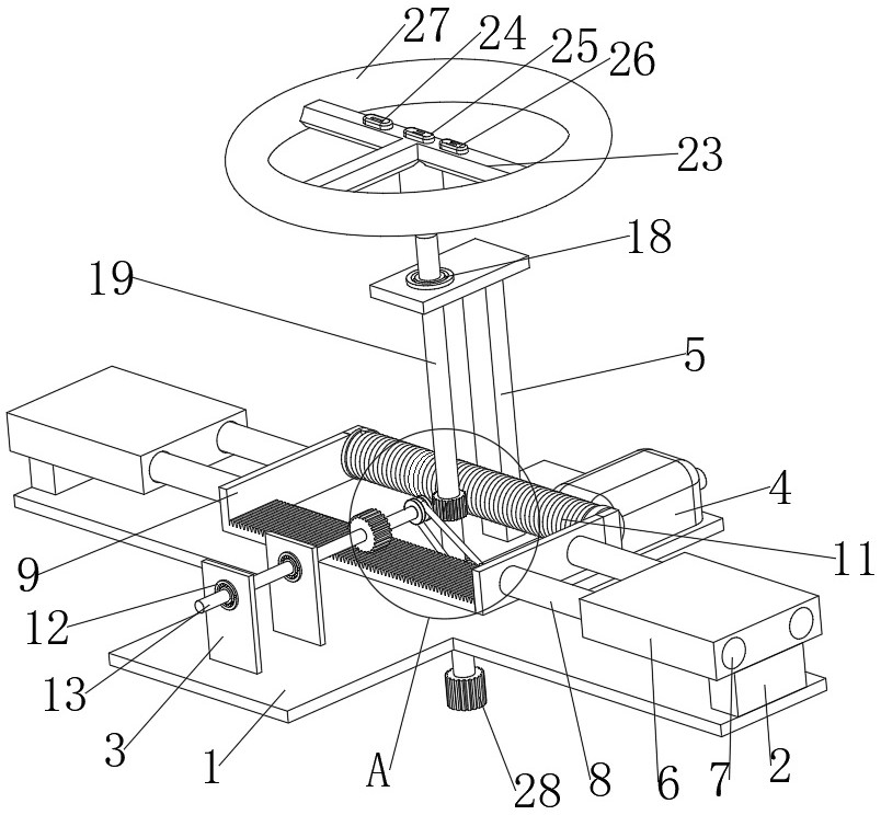 Beidou navigation automatic driving steering wheel device