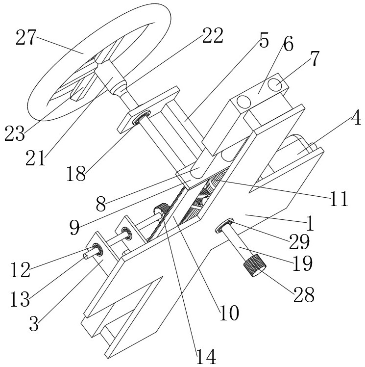 Beidou navigation automatic driving steering wheel device