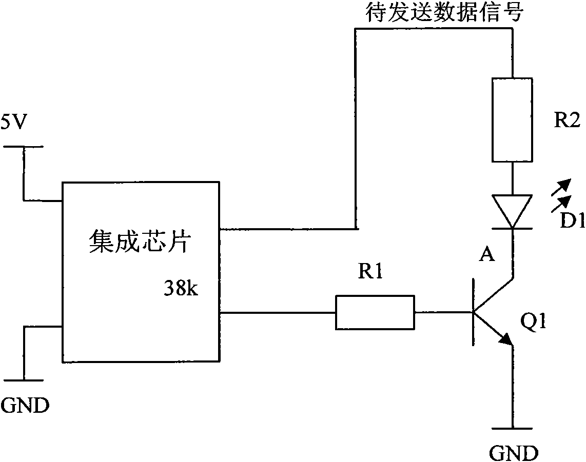 Infrared signal transmission circuit of remote controller