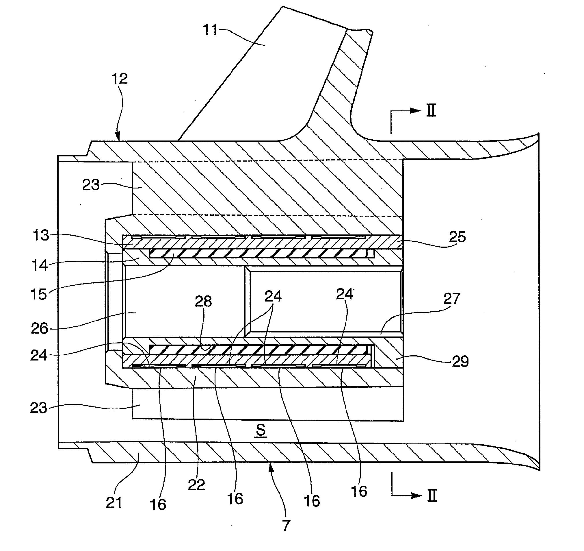 Shock absorbing device for watercraft propeller