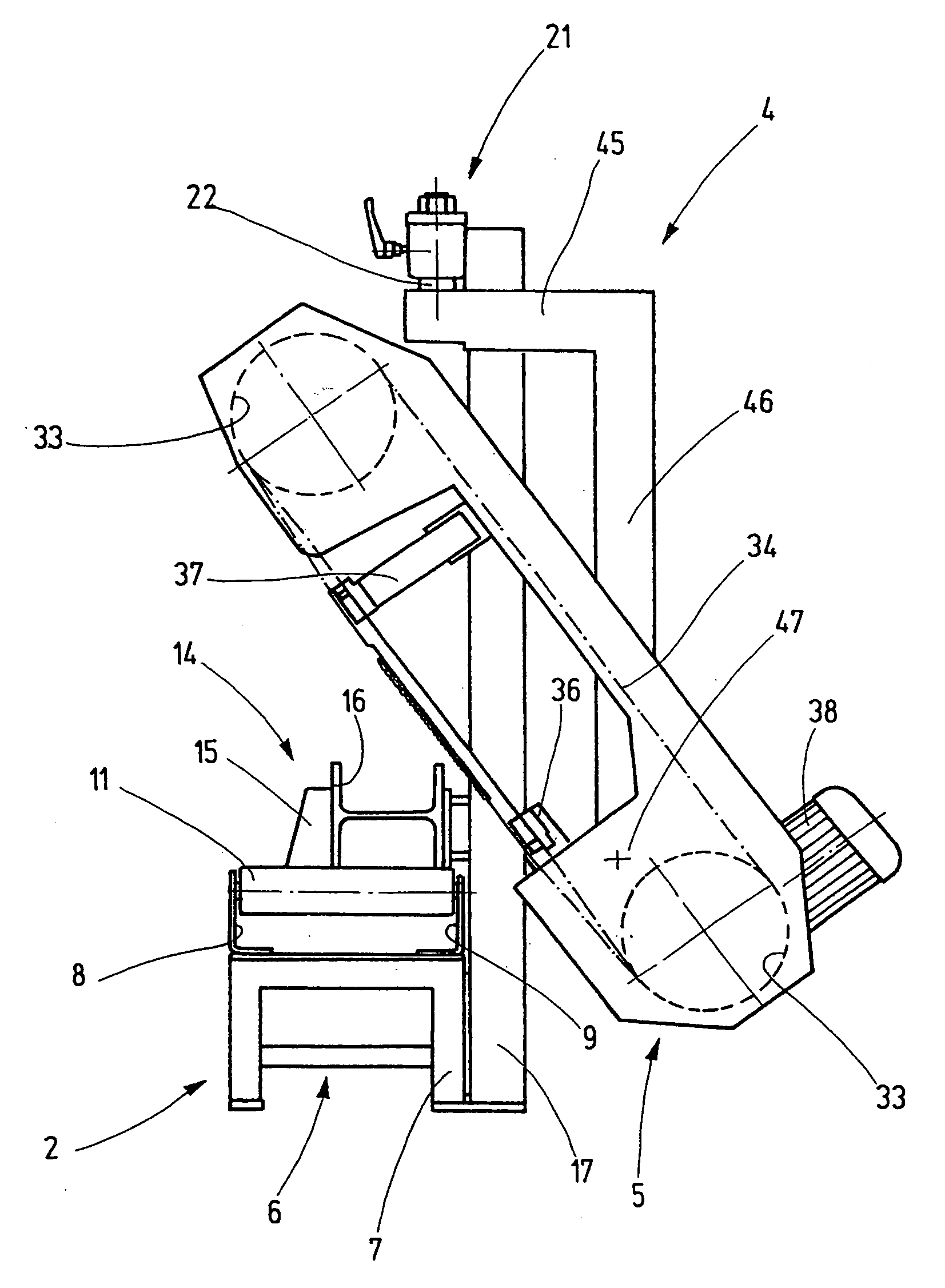 Metal cutting band saw with suspended saw frame