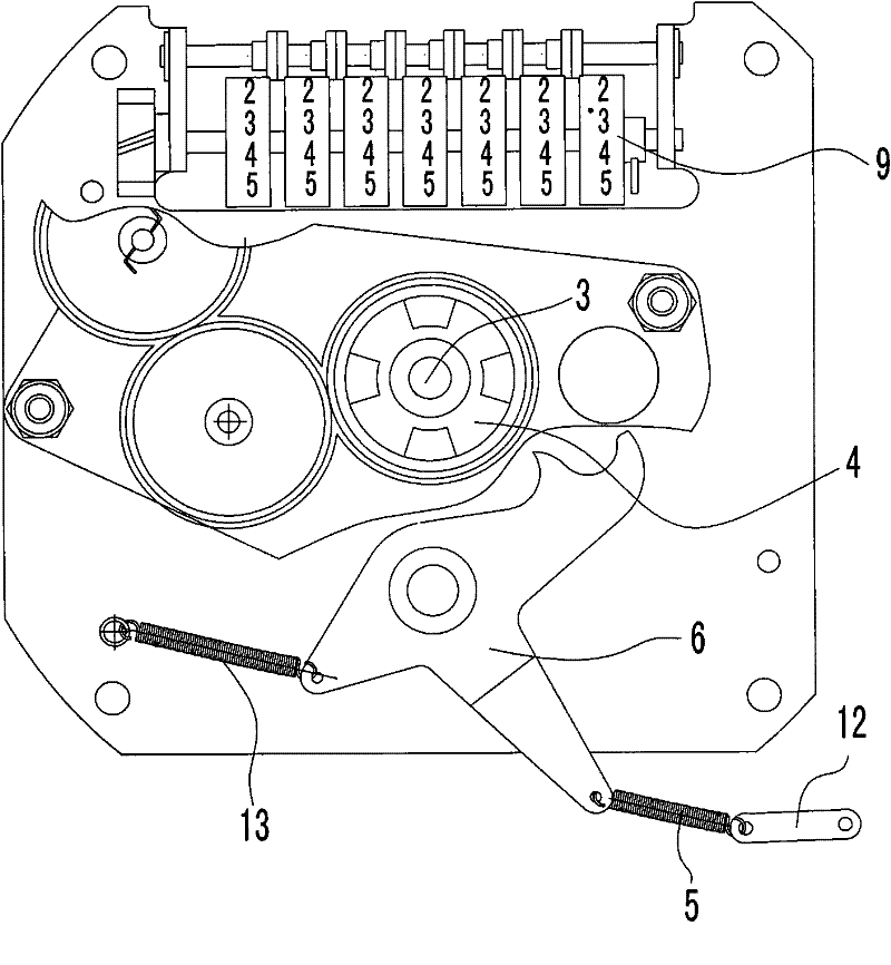 Zeroing counter for volumetric flowmeter