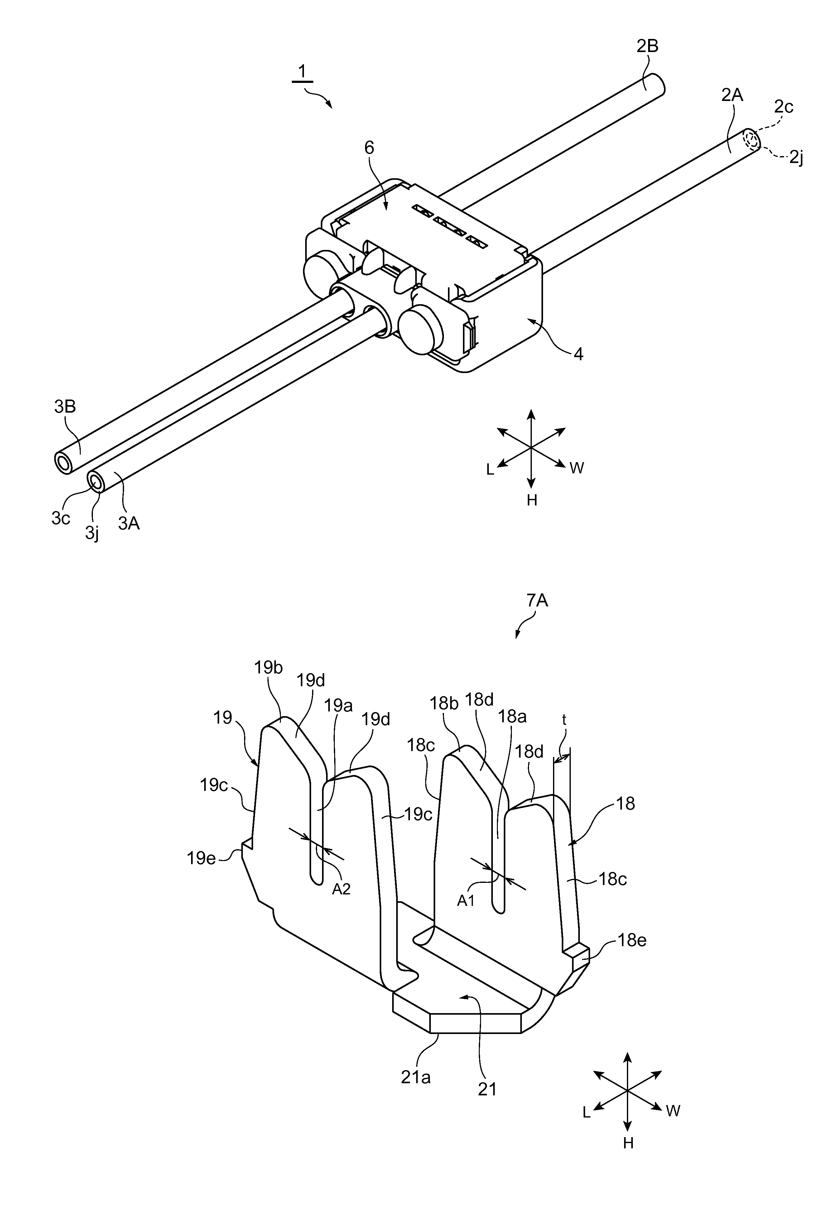 Wire connector having a wire holder with an abutting portion and a protecting portion