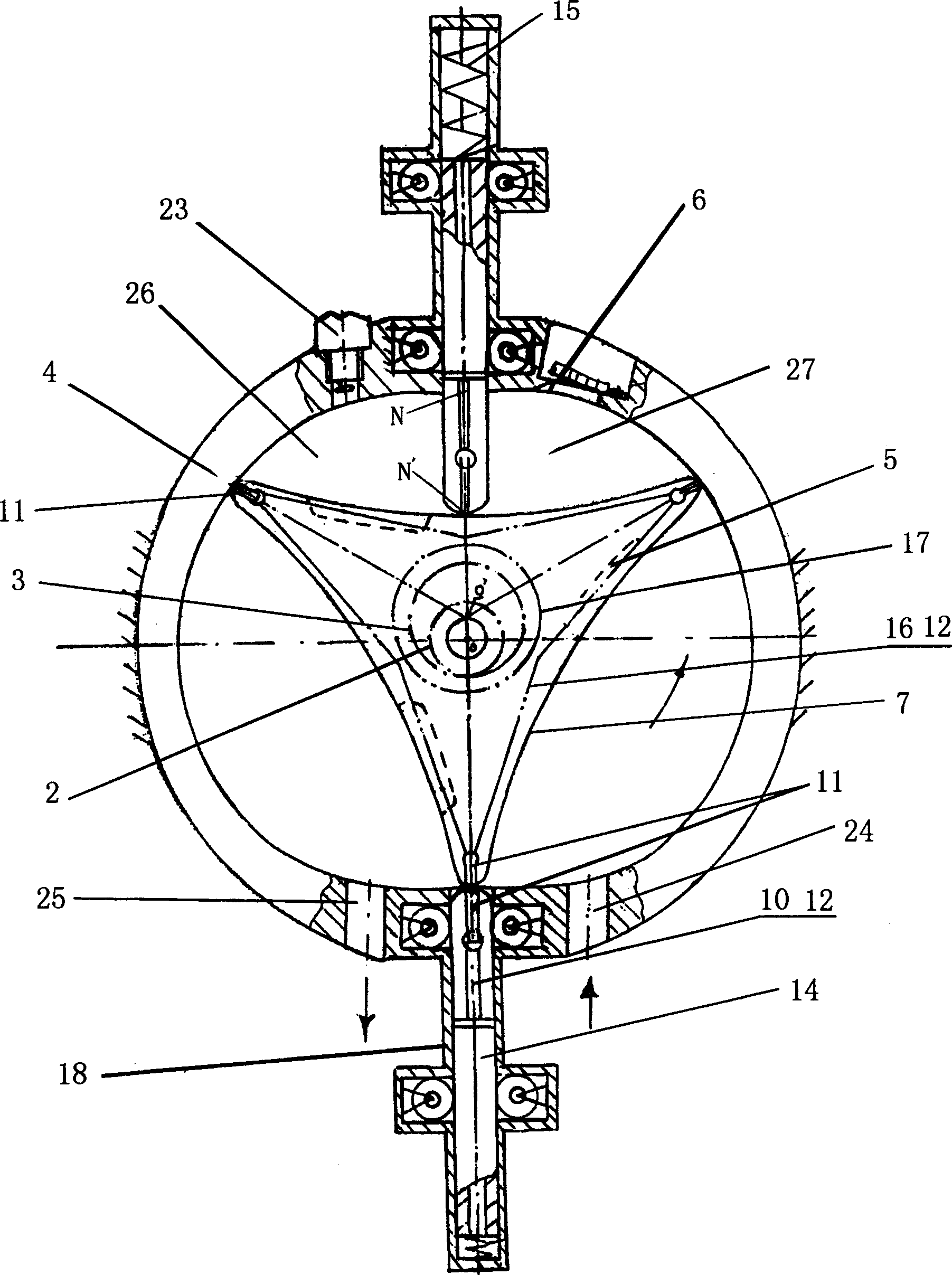 Concave triangle rotor engine