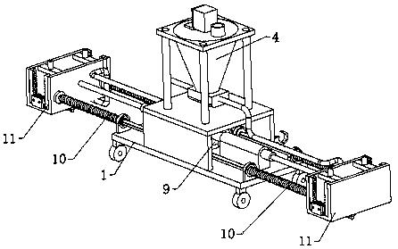 Marking device for road paving