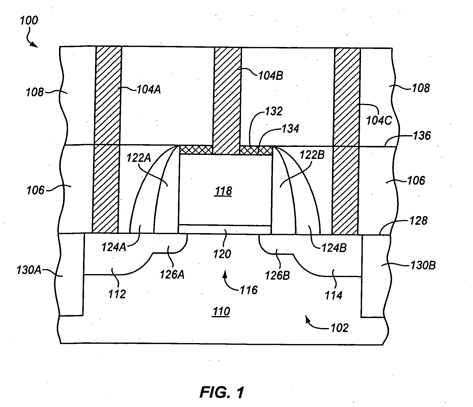 Transistor having an etch stop layer including a metal compound that is selectively formed over a metal gate, and method therefor