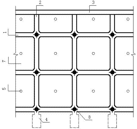 Frame-aeration cooling anchor pipe structure for keeping frozen soil slope stable and construction method