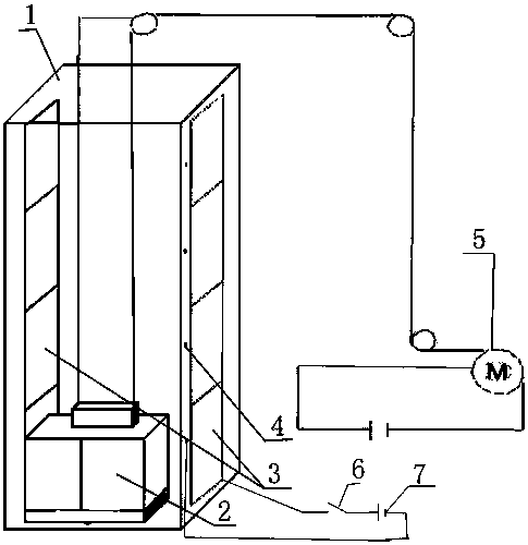 Fall prevention device designed by virtue of electromagnetic induction and current action, for elevator