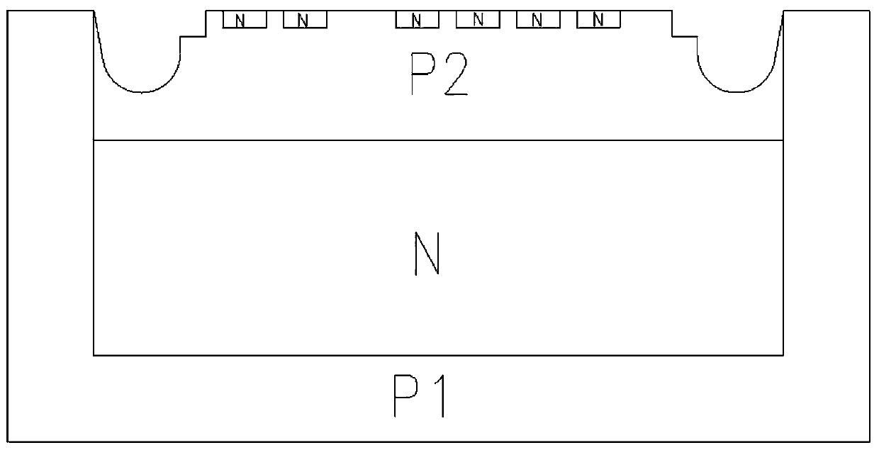 Thyristor chip junction terminal structure