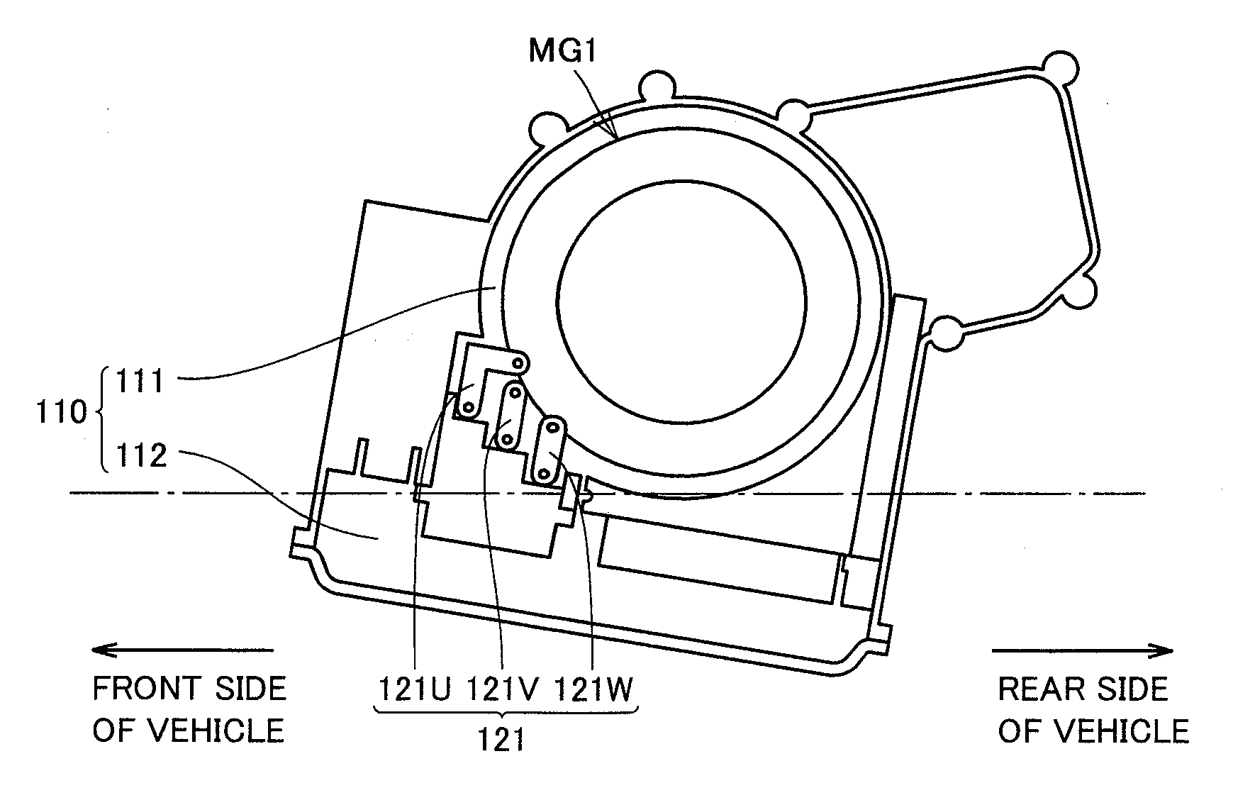 Structure for mounting vehicle driving apparatus
