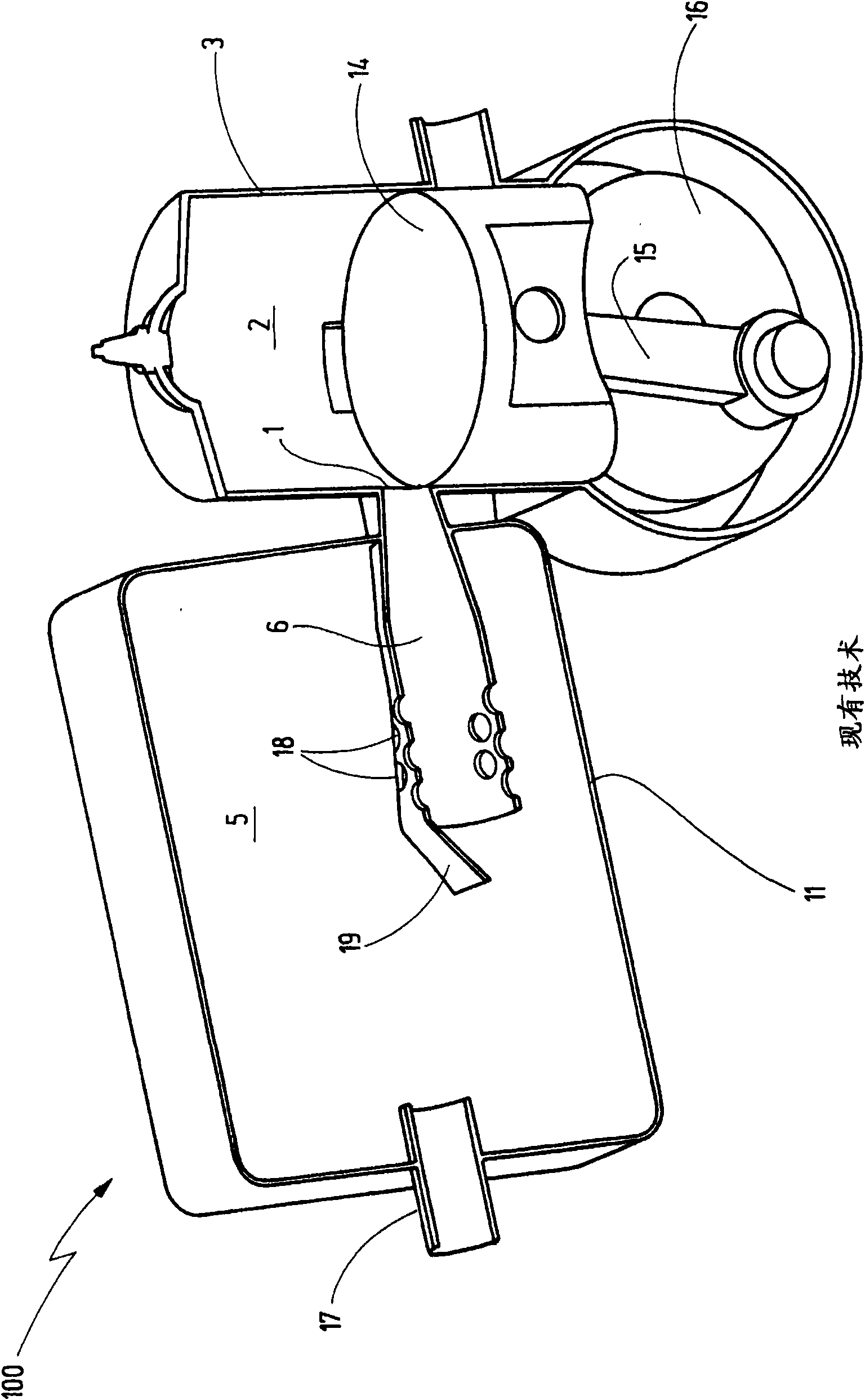 Silencer for a motor device