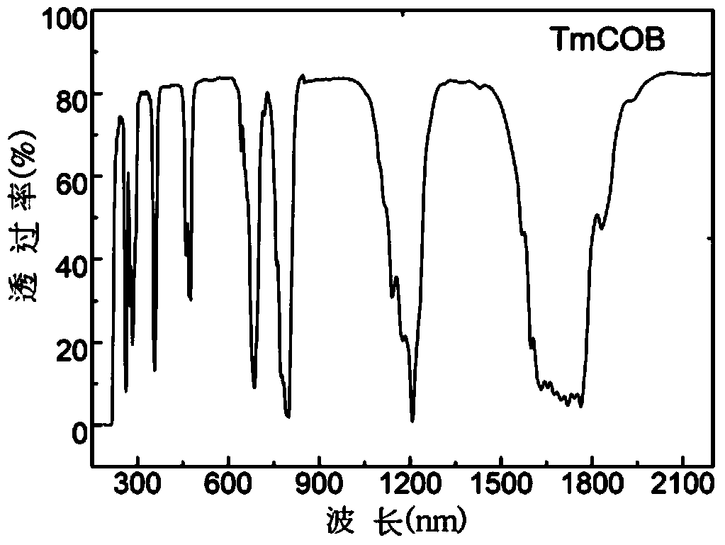High-performance photoelectric functional calcium borate thulium oxide crystal and growth and application thereof