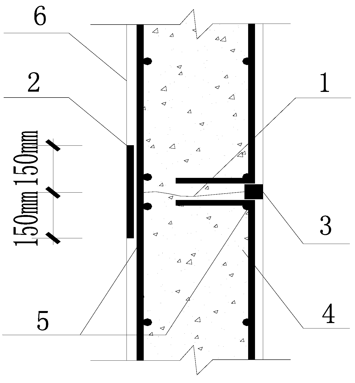 Underground structure crack control construction method by adding inducing joints
