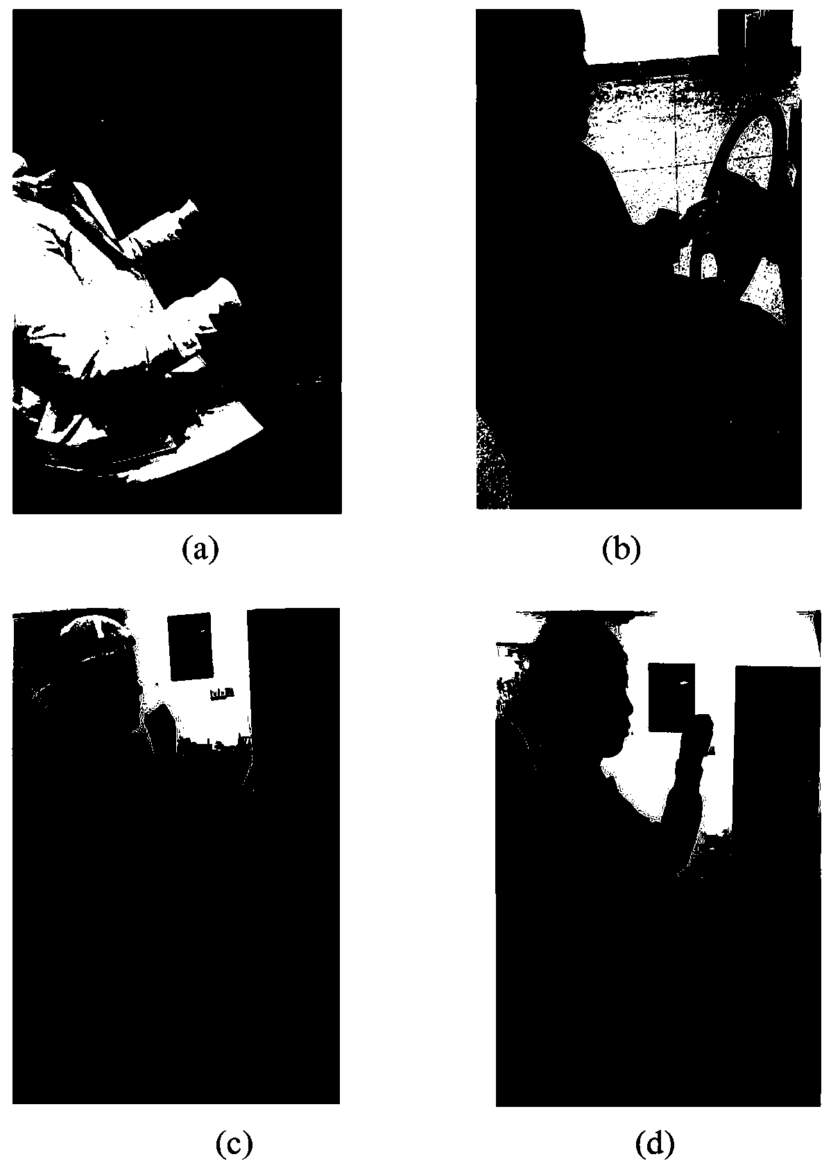 Driver posture detection method based on video and skin color area distance