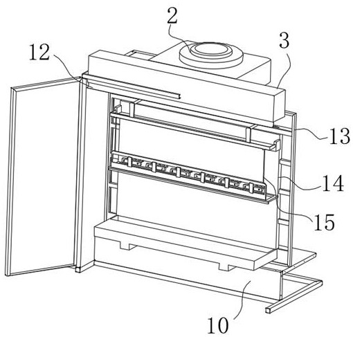 High-voltage power transformation box with fixed clamping protection device