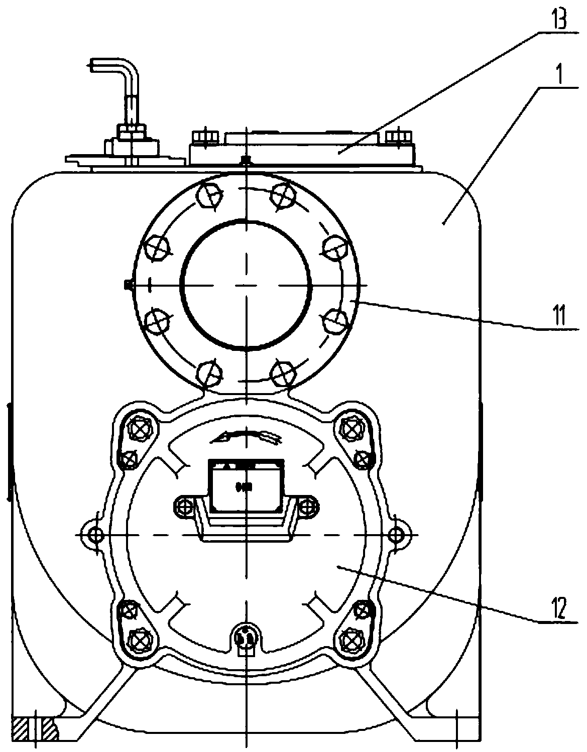 Gas-liquid mixed self-suction type centrifugal pump