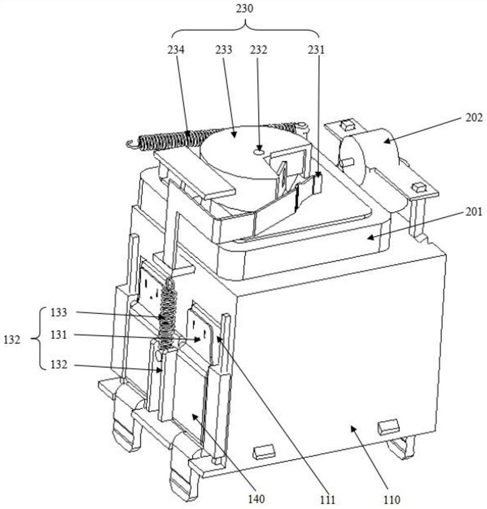 Composite surge protection device with double arc extinguishing