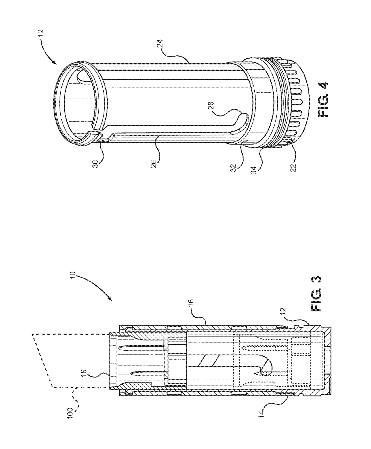 Cosmetic dispenser with crenelated wall for frictional resistance