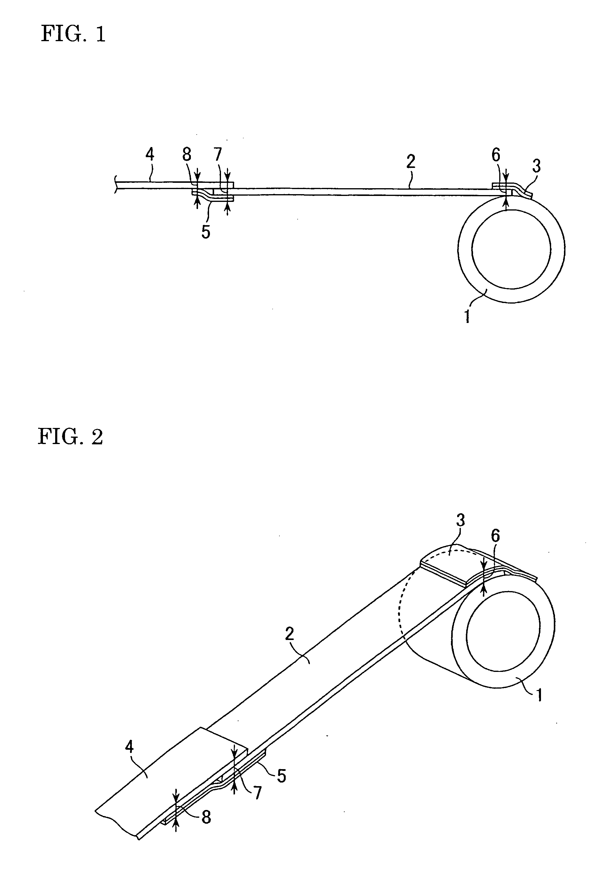 Coating film tape end structure