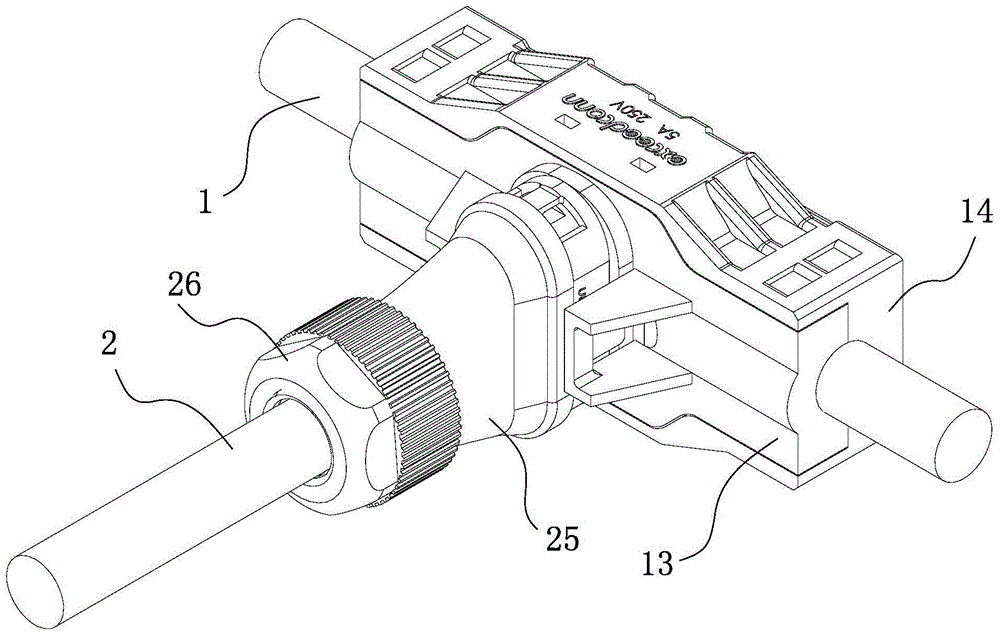 T-shaped structure connector for photovoltaic inverter