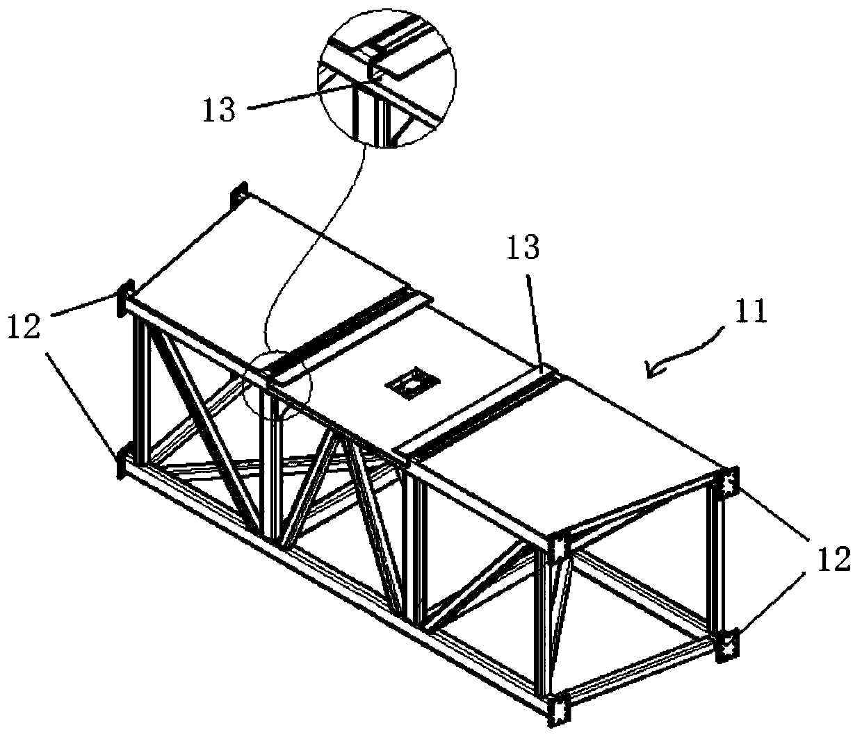 cv cylinder hoisting rope assembly and disassembly auxiliary device