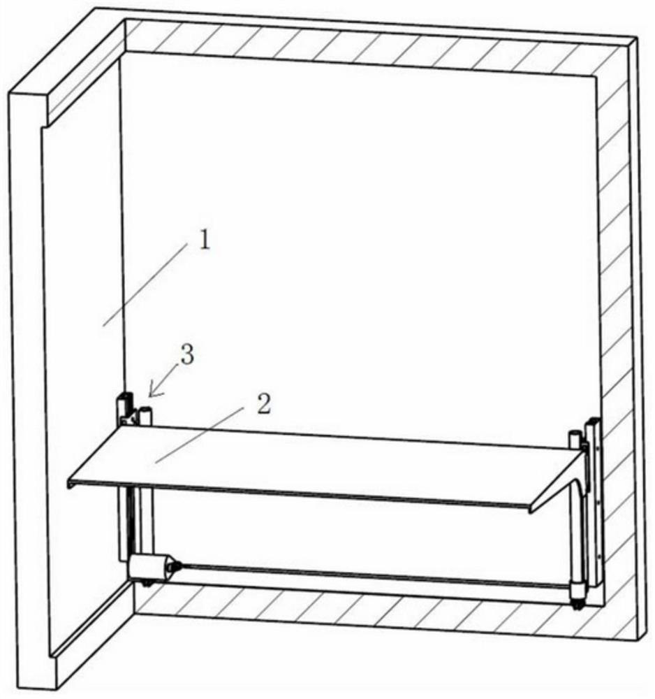 Refrigerator with lifting shelf