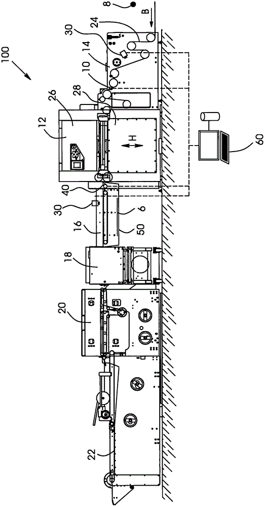 Method for registration amendment of platform-type die-cutting machine