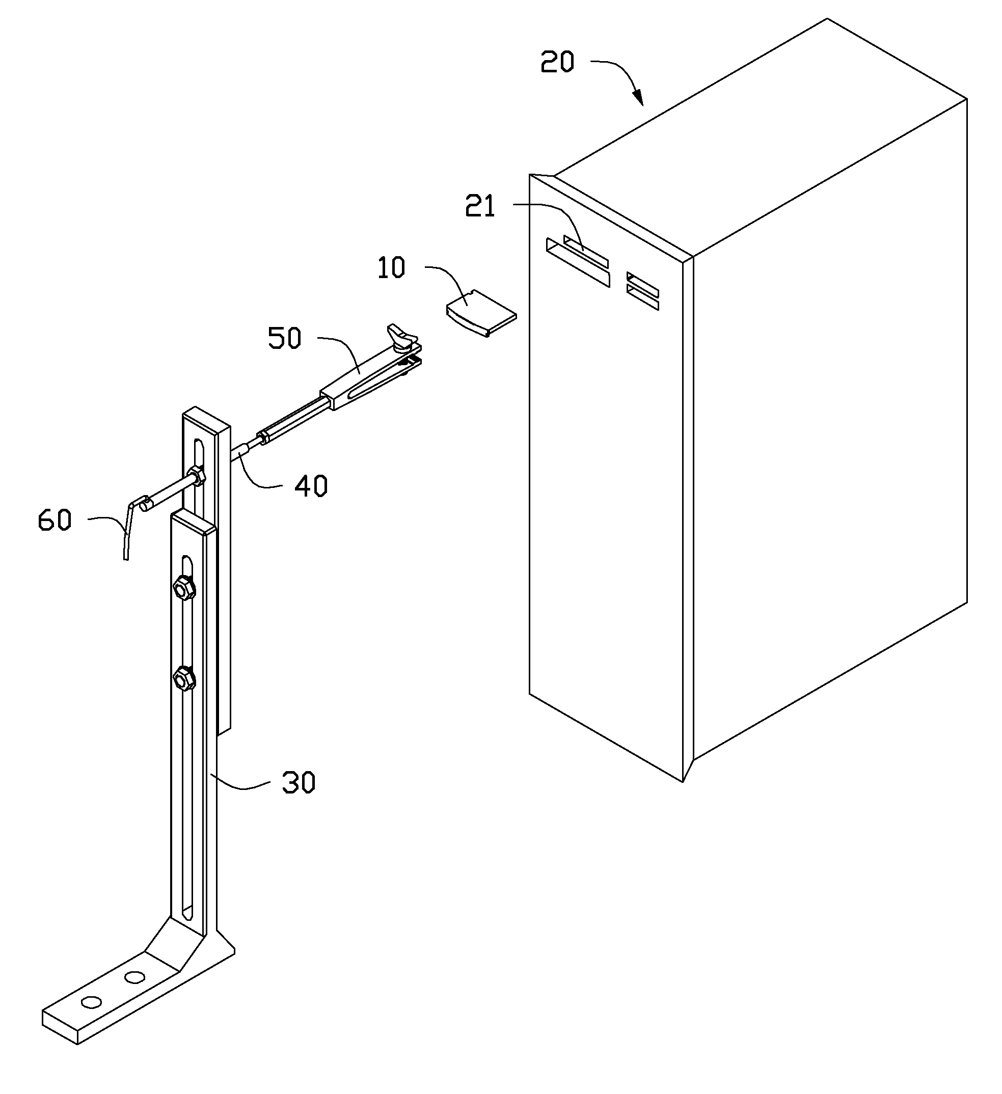 Testing apparatus for extension device