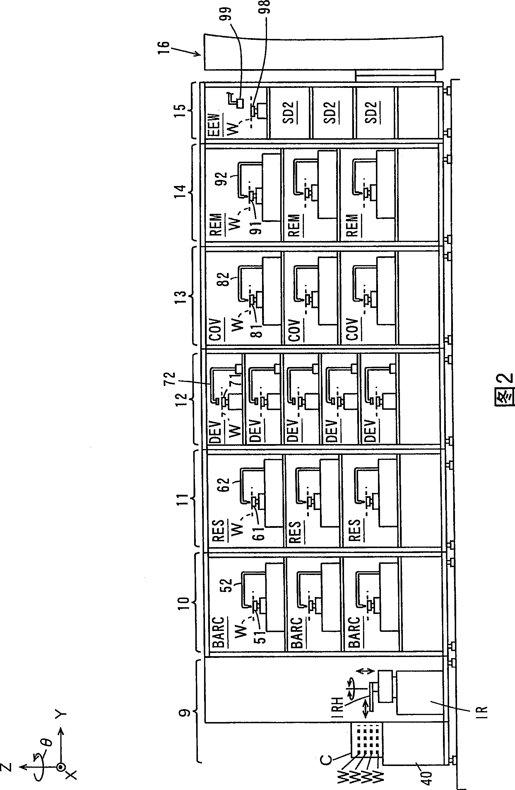 Substrate processing device and processing method thereof