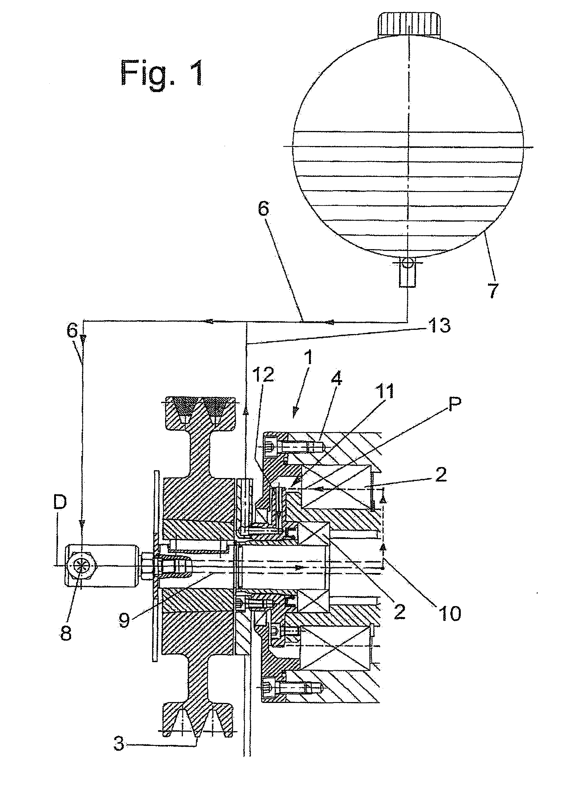 Gear apparatus for a centrifuge