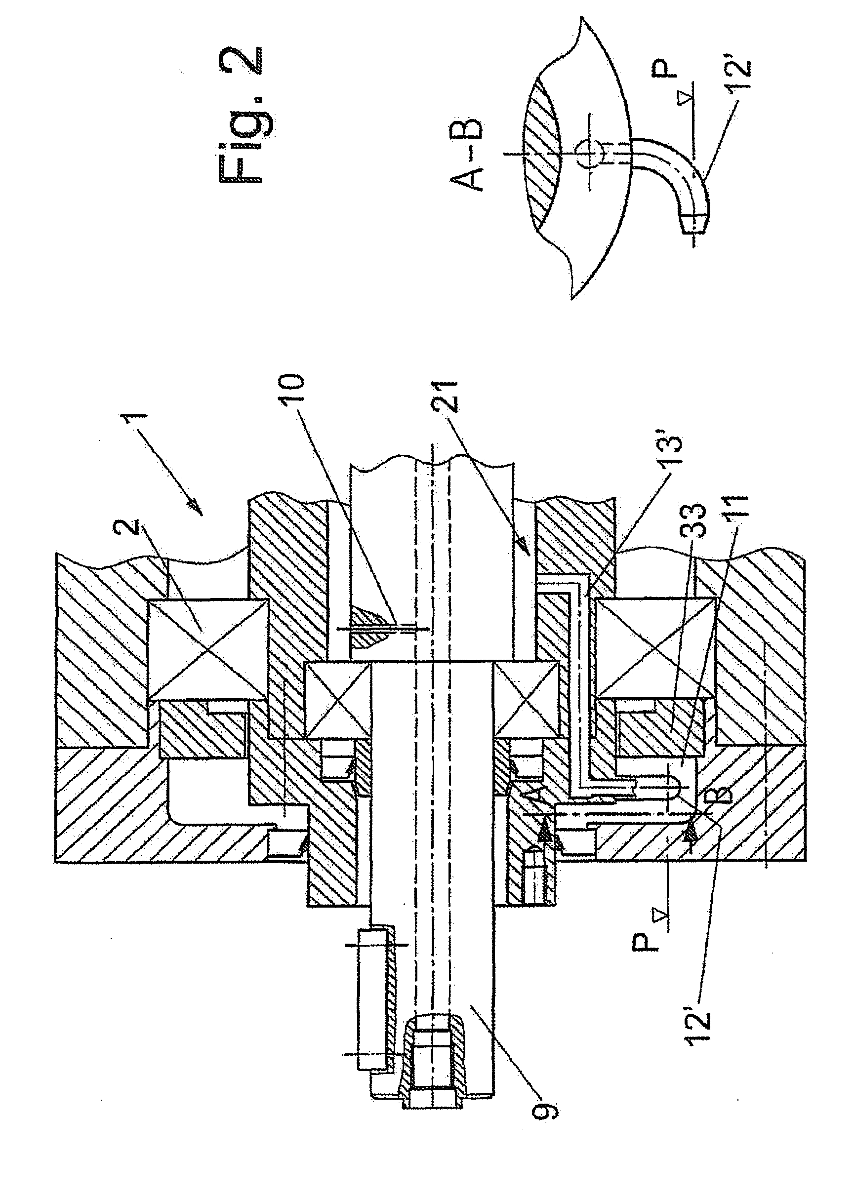 Gear apparatus for a centrifuge