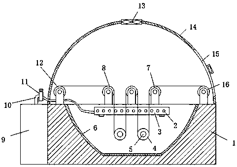 Drying device of composite fabric