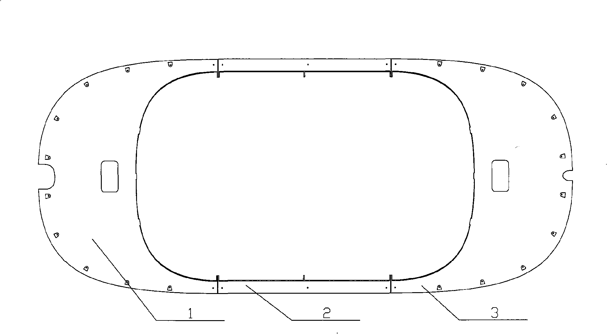 Pantograph flow guiding device of rail vehicle