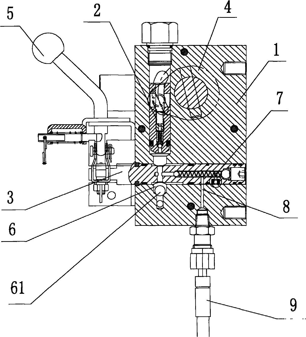 Hydraulic pump assembly of turnover device for automobile cab
