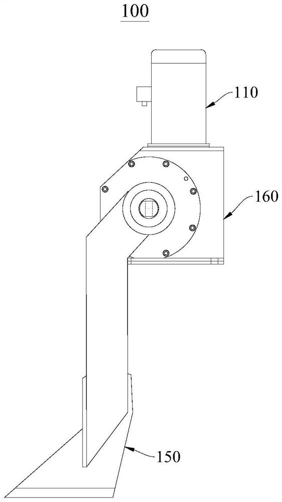 An electric guide plate mechanism and spreader