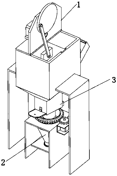 Crushing and grinding device for discarded brick