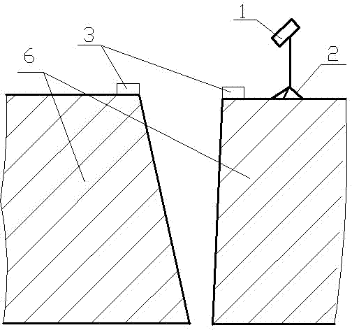 Device and method for monitoring collapse of dangerous rock by video recording method