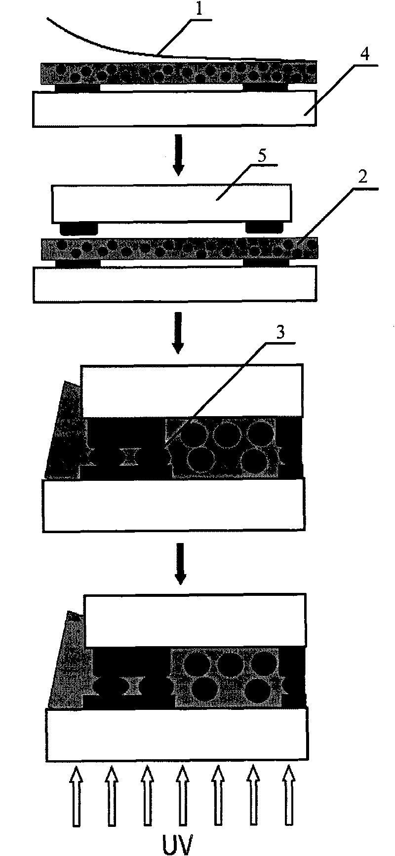 Aeolotropic conductive adhesive and conductive film and electric connection method thereof
