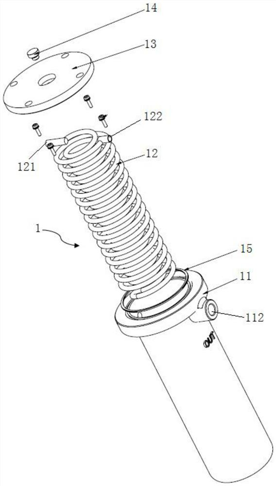 Gas constant temperature device for detecting sealing performance of parts