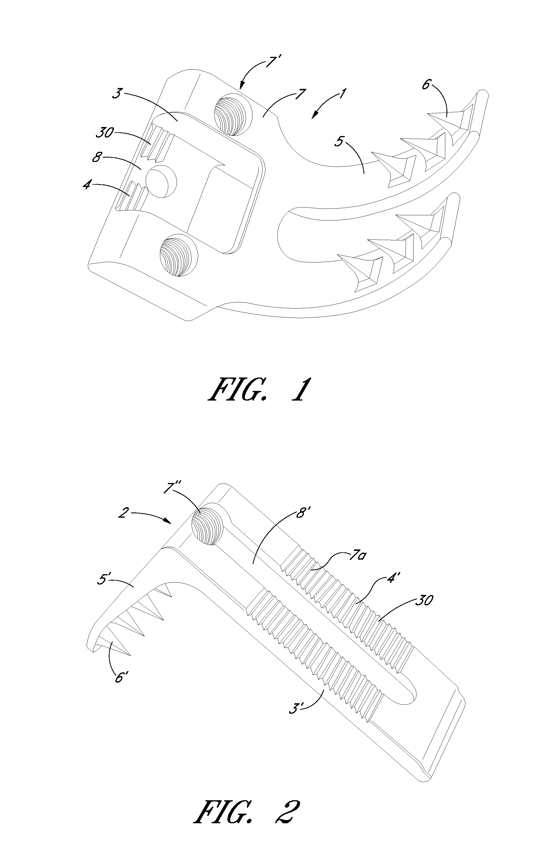 Clamp for attaching surgical aids to bone during a surgical procedure and system for doing the same