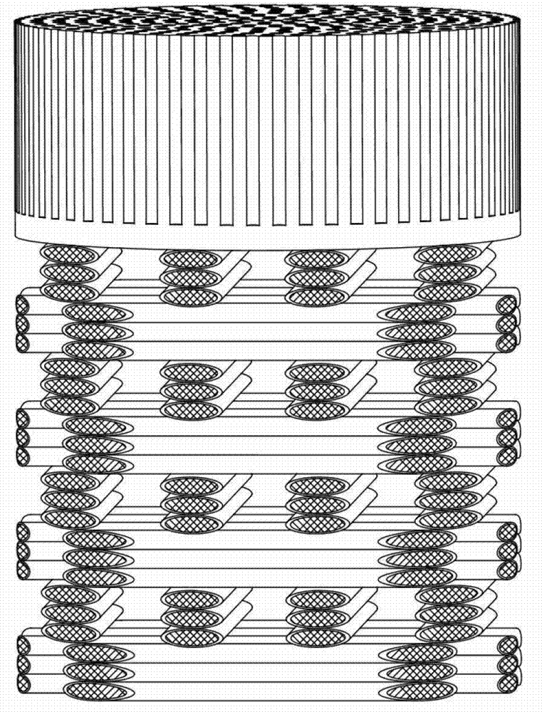 Tissue engineered osteochondral composite stent and preparation method thereof
