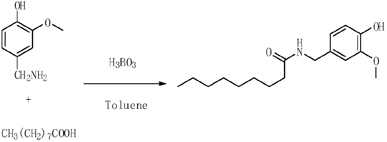 Novel method for preparing synthetic capsaicin