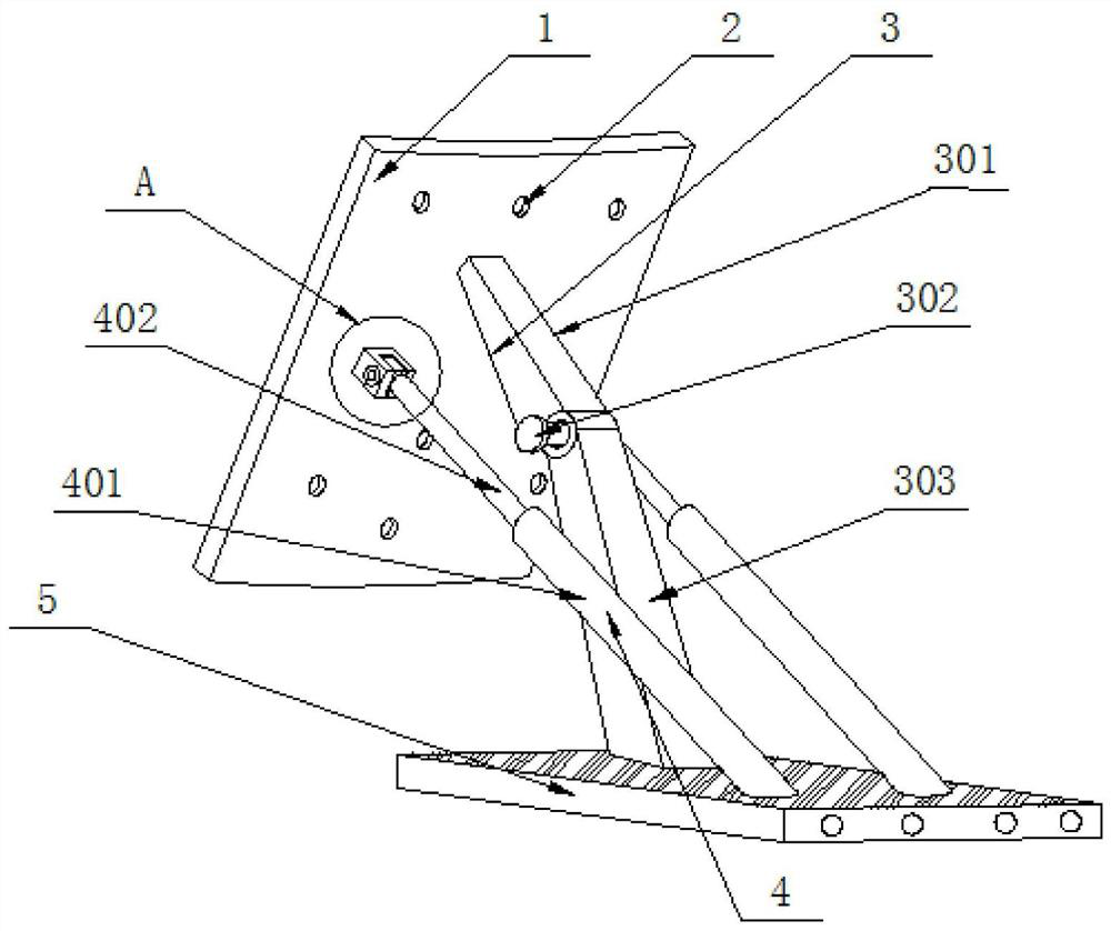 A non-synchronous flap side control device for isolated island coal pillar composite coal wall