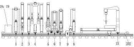 Pillow changing machine with chain-tooth stone discharging device