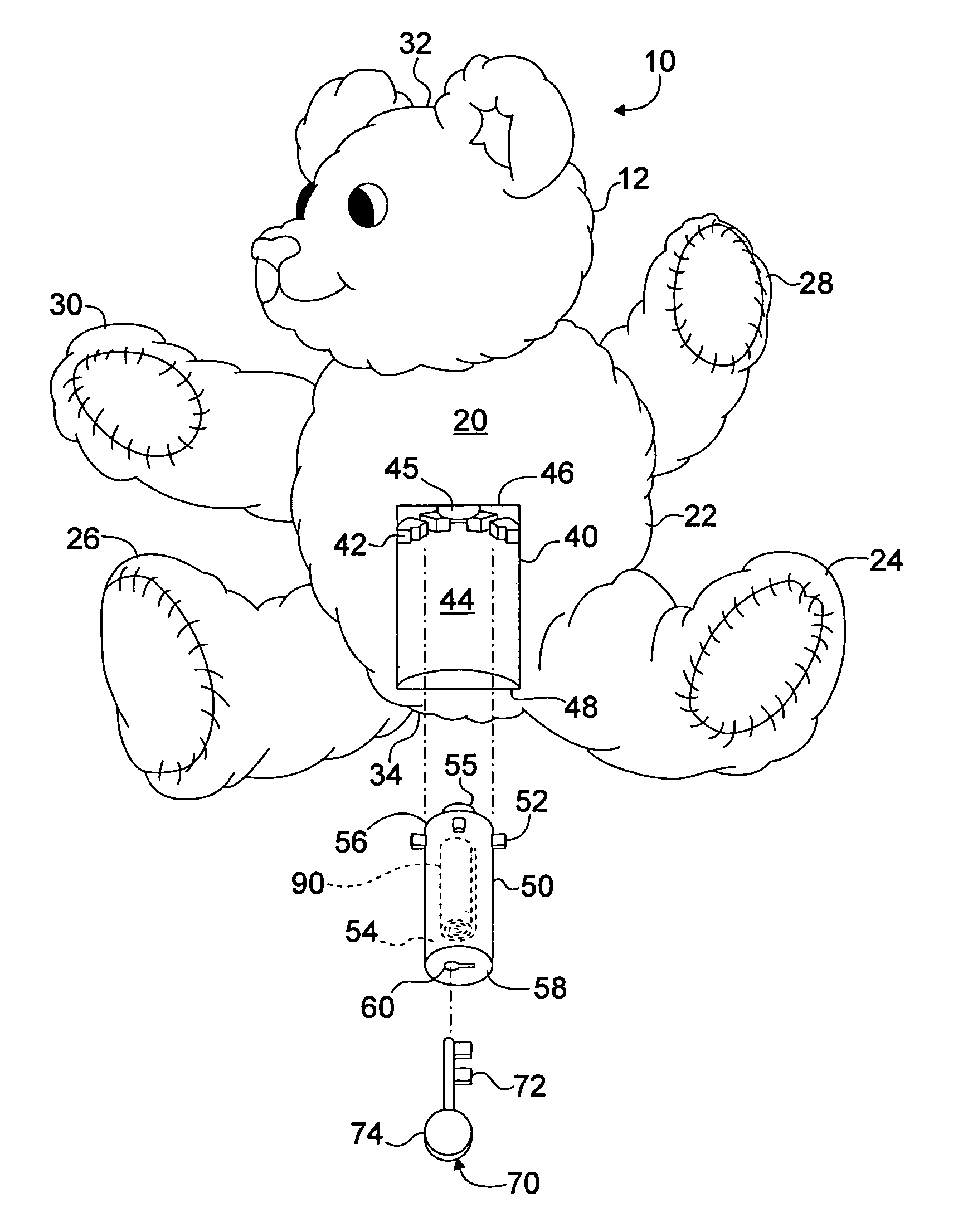 Message delivery assembly and a method for conducting business using the message delivery assembly