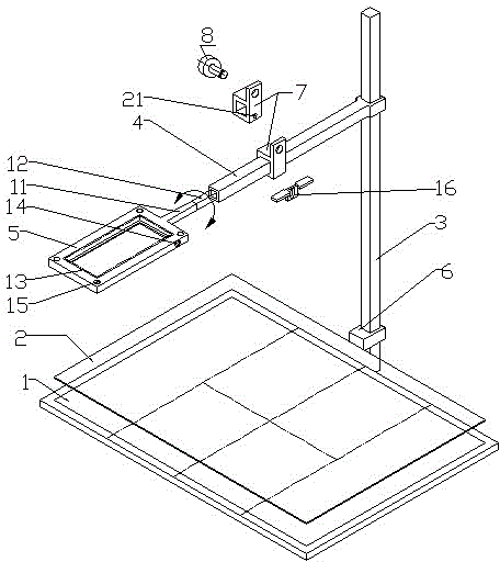 Auxiliary support for photographing through mobile phone or camera