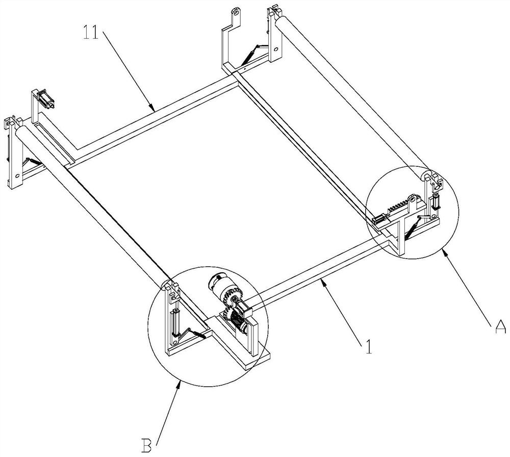 A coating material coating device and coating method for the production of laminating non-woven fabrics