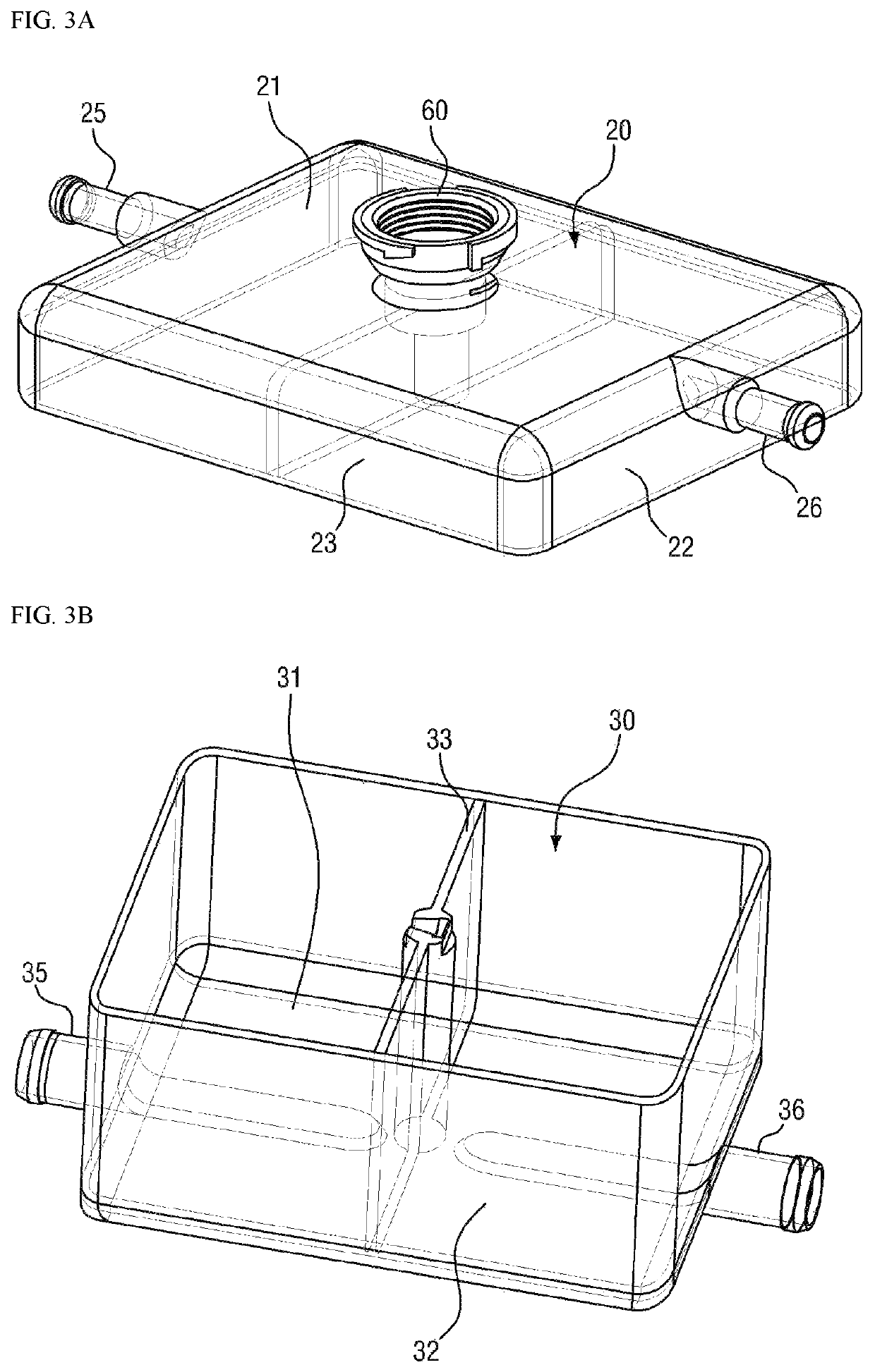 Integrated type reservoir for vehicle