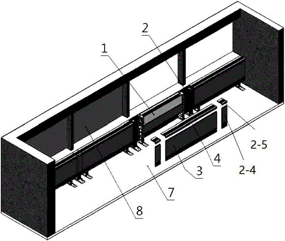 Cold and heat control device for curtain wall and glass curtain wall